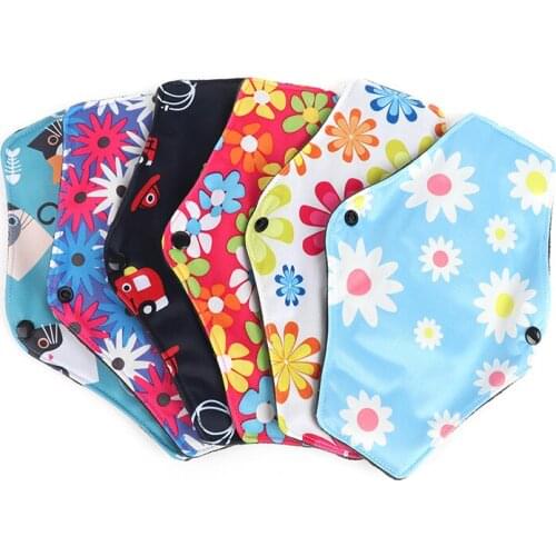 1PCS Bamboo Fiber Menstrual Pad Washable Reusable Sanitary Napkin Cotton Cloth Pads Feminine Hygiene Panty Liner Towel Pad