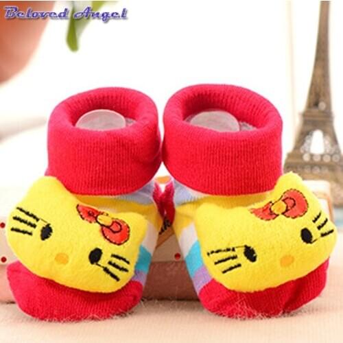 2019 New Baby Socks Infant Anti Slip Kids Cute Cartoon Animal Child Floor Warm Soft Boys Girls 3D Pattern Socks Spring Winter
