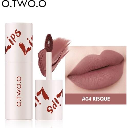 O.TWO.O Velvet Matte Lip 18 Shades Lip Mud Long Lasting Women Fashion Waterproof Lip Gloss Lip Tint Makeup Cosmetics Lipstick