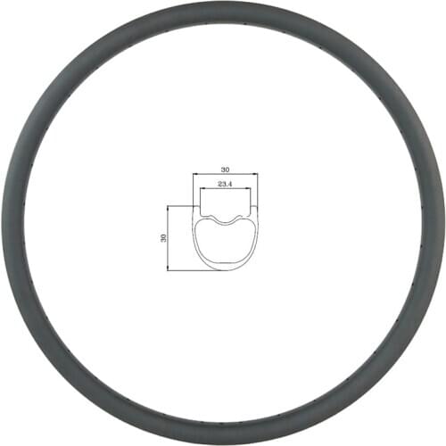 LIENGU 375g 650B 27.5er MTB XC tubeless clincher 30mm carbon rim 30mm depth UD matte glossy cross country mountain bike rim