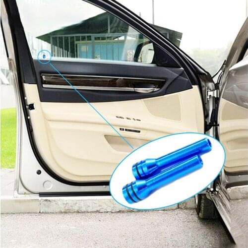 OUIO 2pc Aluminum Alloy Car Interior Door Lock Knob Pull Pins For Lada Toyota Corolla Avensis RAV4 Auris Honda Accord Fit CRV