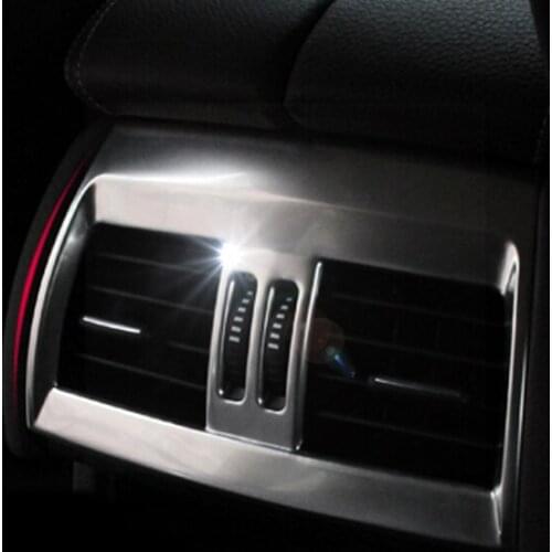 For BMW X5 X6 F15 F16 E70 E71 Car styling Rear Armrest air conditioning vent decorative frame air outlet trim strip Stick