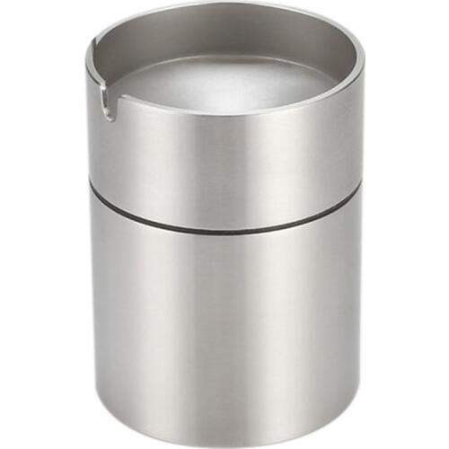 Promotion! Silver Ashtray Stainless Steel Car Windproof Creative Smoke Fashion Gift Home Decoration Send Boyfriend