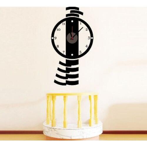 Simple clock Sticker Bedroom Living Room Home DIY Removable Mural PVC Decal custom removable waterproof