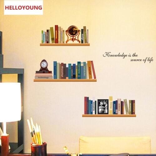 QT-0028 DIY Home Decorative Knowledge Of The Ocean The Study Wall Stickers Waterproof Rural Wallpapers Mural All-match Style