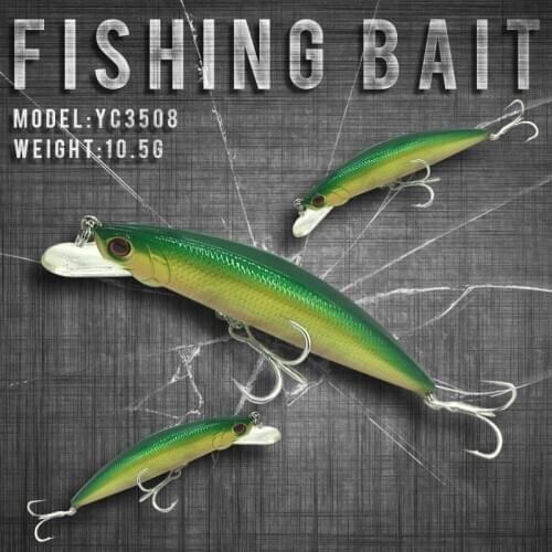 Fishing Lure 90mm/12.5g 0-0.8m Floating Super Sinking Minnow Lures Fishing Bait Colorful 3D Eyes Scented Baits Lure