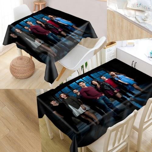 New Arrival Teen Wolf Tablecloth Waterproof Oxford Fabric Square/Rectangular Tablecloth For Wedding Table Cloth TV Covers 12-14