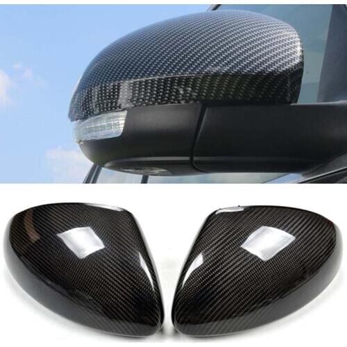 New Carbon Fiber Car Side Door View Mirrors Replacment Cover For VolksWagen VW Tiguan 2010-2017