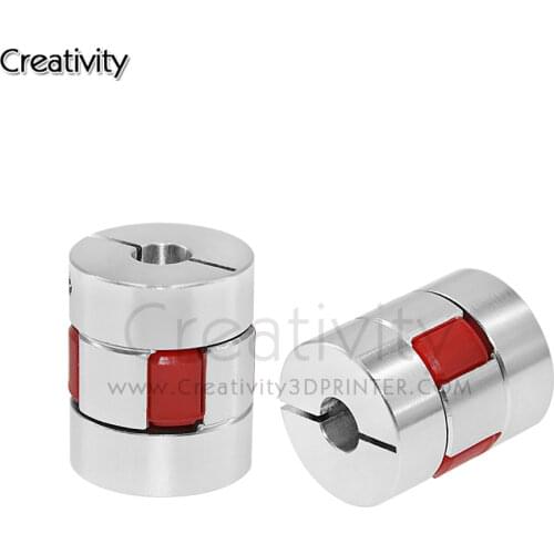 1PCS 3D Printer Coupling XB Coupler Aluminium Plum Flexible Shaft D20 L25 Motor Connector Flexible Coupler 5/6/6.35/8/10mm