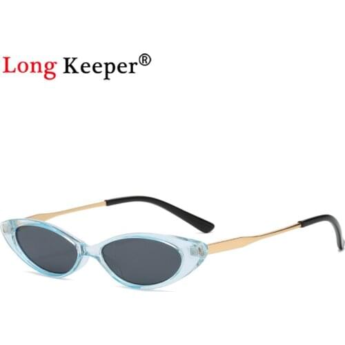 Small Size Sunglasses for Women Oval Frames Trendy Retro Vintage 90s UV 400 Protection Sun Glasses Cat Eye Sunglass gafas de sol