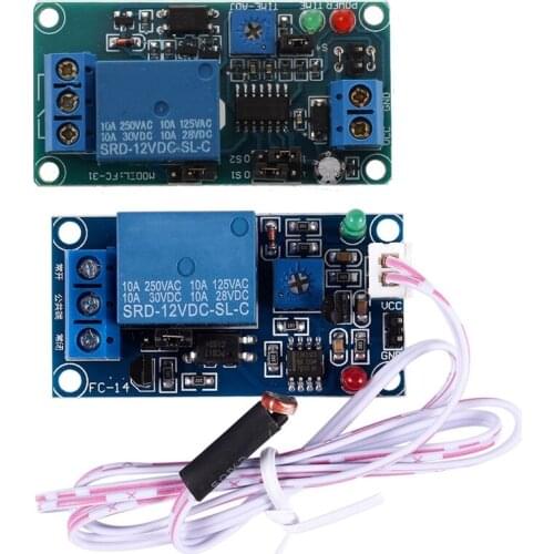 SRD-12VDC-SL-C NC Timer with 12V DC Timing Control with ​DC 12V Photoelectric Switch Sensor Relay Module