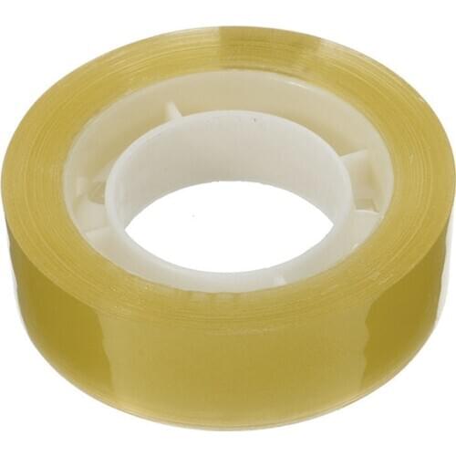 1.8cm * 20m transparent yellow tape transparent stationery tape tape tape mini office packaging V1S6