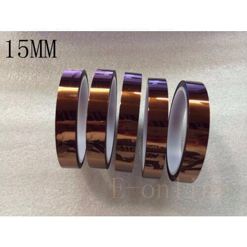 10PCS 15MM*100ft High Temperature Heat Resistant Polyimide Tape for BGA SMT Soldering Shielding