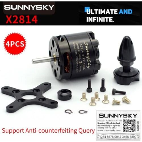 100% Original Sunnysky X2814 KV900 KV1000 KV1100 KV1250 Outrunner Brushless Motor for RC Aircraft Quadcopter
