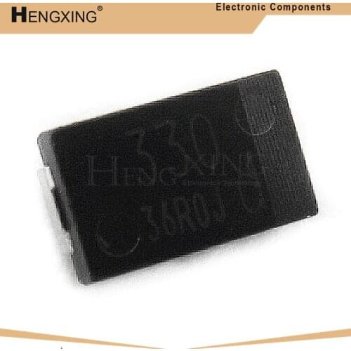 20piece SMD 6.3V 330UF Tantalum capacitor low ESR 330UF 4TPB330M 7343 can replace OE128 OE907 0.8 In Stock