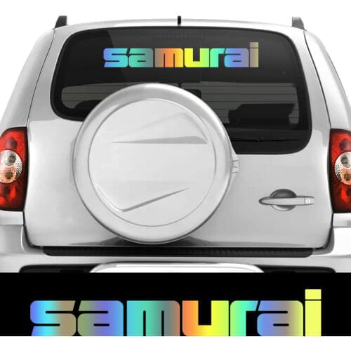 30512# Car Sticker inscription samurai Vinyl Decal Waterproof Auto Decor on Truck Bumper Rear Window