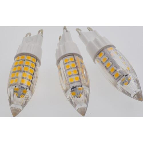 5PCS 5W G9 Pin SMD2835 LED Crystal Spotlight Bulb51 leds led corn crystal chandelier Bulb AC220v 240v Energy Saving 360 degree