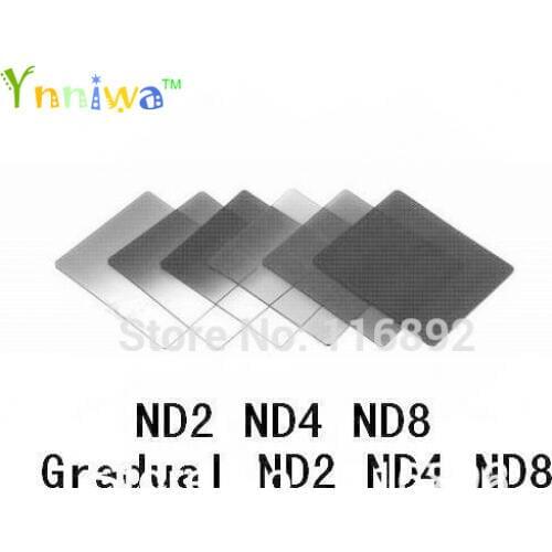 6pcs color filter ND2 ND4 ND8 + Gradual ND2 ND4 ND8 filter set f cokin p