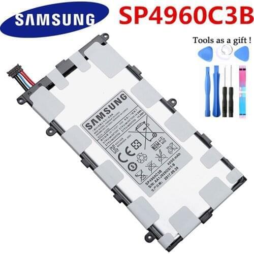 SAMSUNG Original Replacement Battery SP4960C3B For Samsung GALAXY Tab 7.0 Plus P3110 P3100 P6200 P6210 Tablet Battery 4000mAh
