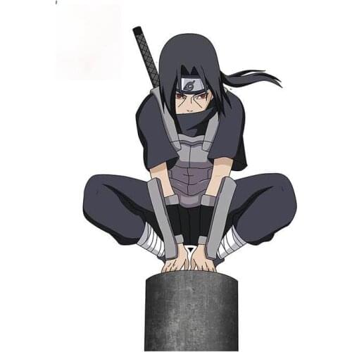 Car Stickers for New 5 Design ITACHI Anime Anbu Akatsuki ITI Peeking Funny Fashion Graffiti Decal Apply To Car Window Laptop