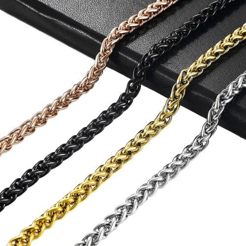 Wholesale 10Pcs/lLot 316L Men Women Stainless Steel Basket Necklace Link High Classic Quality Jewelry Chain Gift