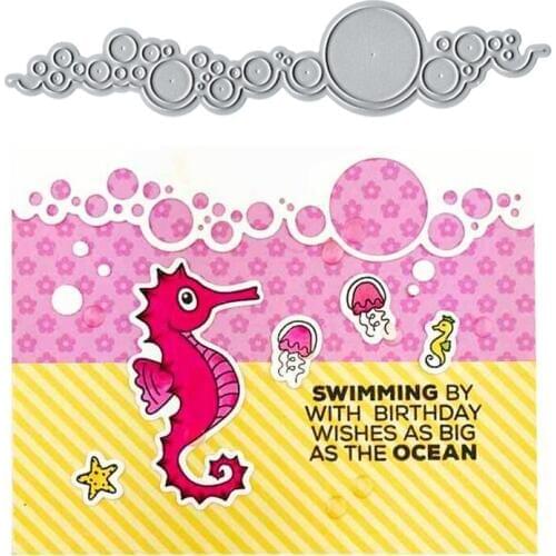 Julyarts 32*150mm Circles Metal Cutting Stencils Scrapbook Cutting Dies for DIY Paper Crafts Cards Making