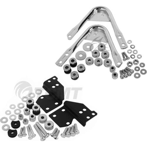 Motorcycle Sissy Bar & Tour Pack Rack Hardware Docking Kit For Harley Touring Road King Road Glide Electra Glide FLHT 97-08