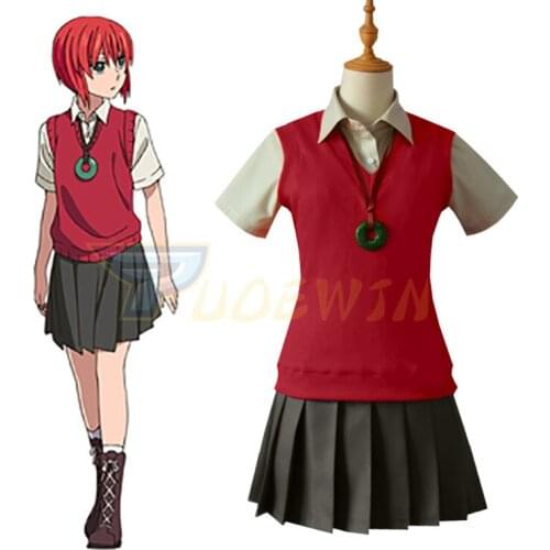 Anime Mahoutsukai no Yome Cosplay Costumes Hatori Tomoyo Uniform The Ancient Magus Bride Full Set