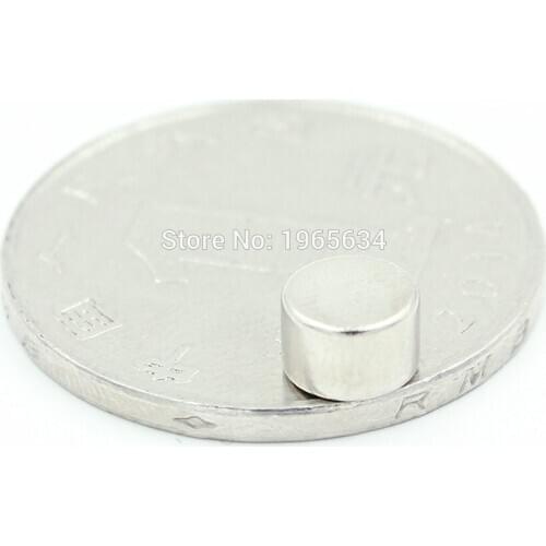 50pcs Neodymium N35 Dia 6mm X 4mm Strong Magnets Tiny Disc NdFeB Rare Earth For Crafts Models Fridge Sticking magnet 6x4mm