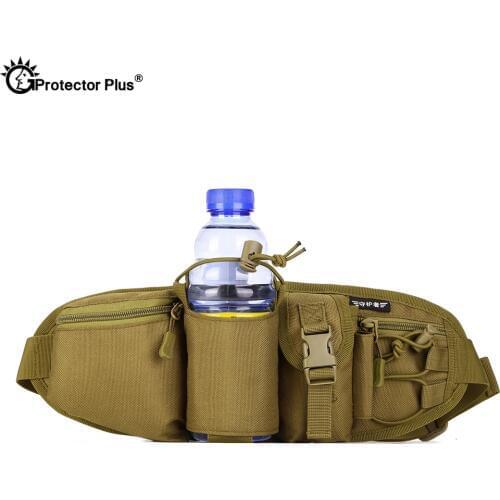 PROTECTOR PLUS Tactical Sports Portable Bag Men Travel Waist Packs Waterproof Military Camo Outdoor Riding Climbing Passport bag