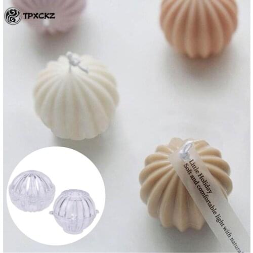 DIY Handmade Aromatherapy Candle Plastic Mold 3D Round Soap Mould Making Kit