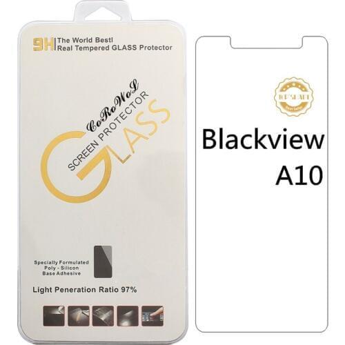 New For blackview A10 Tempered Glass 9H 2.5D high quality Protector Film For blackview A10 smartphonefree white edge liquid