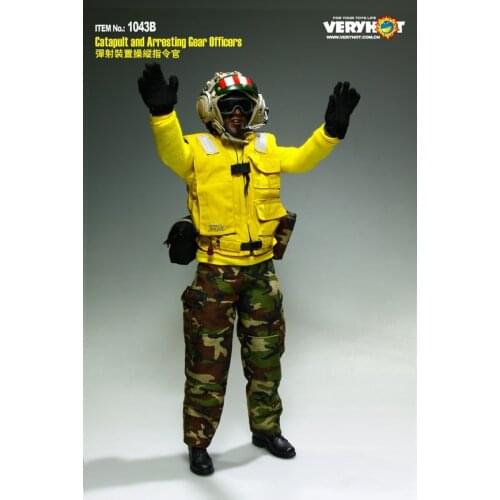 Very Hot US NAVY FLIGHT DECK CREW Catapult and Arresting Gear Officers Set 1/6(NO BODY & HEAD)