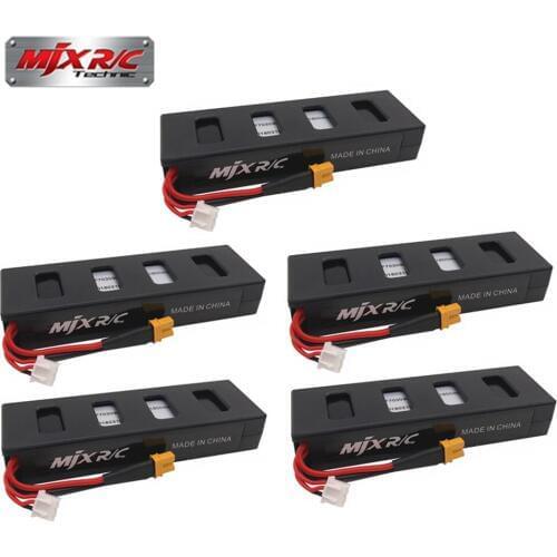 Original 5pcs 7.4 V 1800 mah 25C Li-po battery for MJX B3 rc quadcopter drone (MJX Bugs 3 battery) spare parts accessories