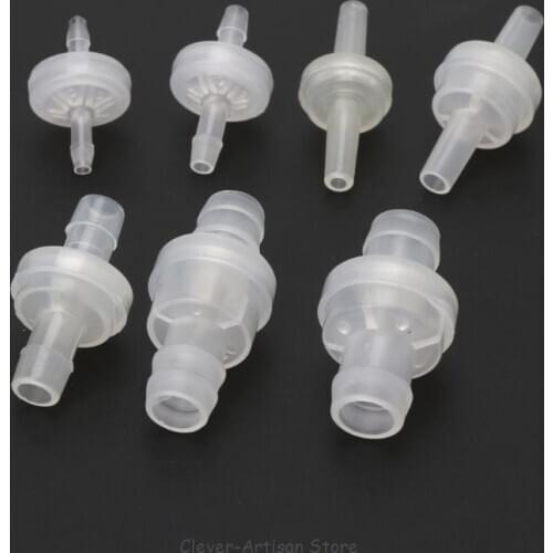 Plastic One-Way Non-Return Water Inline Fluids Check Valves for Fuel Gas Liquid Au 20 20 Dropship