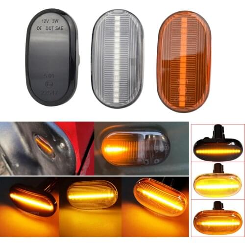 2PCS Dynamic Side Marker Turn Signal Indicator Repeater Light For Suzuki Jimny JB64W JB74 JB23 JB64 For Mazda For Chevrolet
