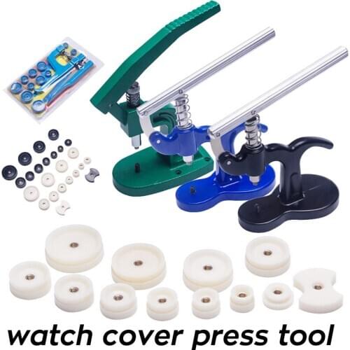 Watch Case Press Tool Watch Fitting Dies Back Cover Remover Closer Pressing Machine Watch Cover Capper Presser Repair Kit Tools