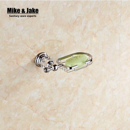 Modern chrome crystal finish Soap basket soap dish soap holder bathroom accessories