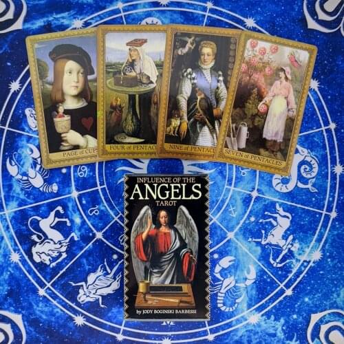 Influence Of The Angels Tarot Cards Divination Deck Entertainment Party Board Game Support Drop Shipping 78 Pcs/Box