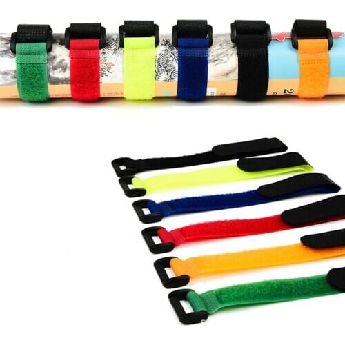 10pcs Reusable Self Adhesive Hook Loop Cable Tie Fastener Strap Cord Organizer 20/30 cm Length 2cm Width