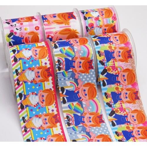 10 Yards 3inch 75mm Cartoon Grosgrain Ribbon For Hair Bows DIY Crafts Handmade Accessories 54620