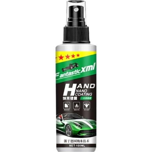 RXJE 100ml Spray Liquid Fast Coating Nano Coating Spray Automotive Wax Hydrophobic Glitter Polishing Car Wet and Dry Dual Use