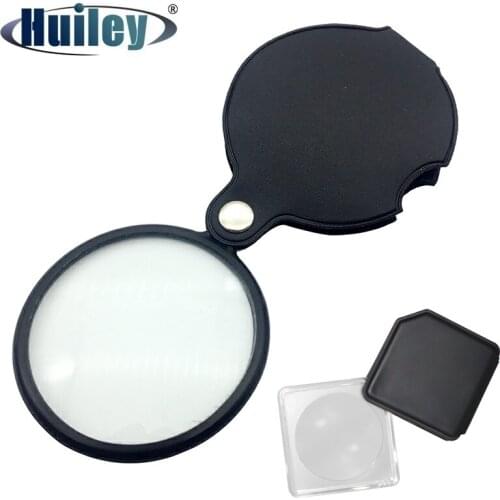 5X Mini Foldable Magnifier Pocket Reading Magnifying Glass Lightweight Handheld Maps Menus Documents Userful Magnifier