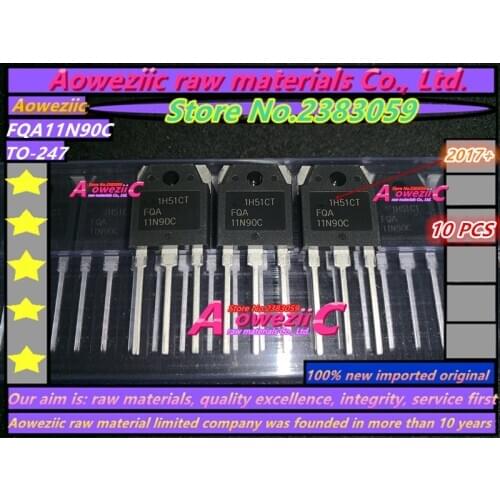 Aoweziic 2017+ 100% new imported original FQA11N90C 11N90 TO-247 field effect transistor MOS fittings 11A 900V