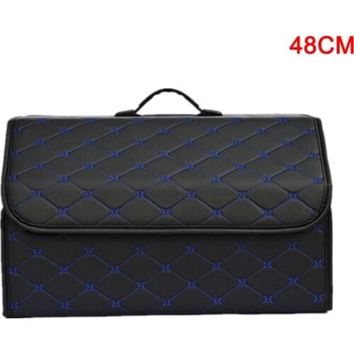 Car Storage Bag PU Leather Trunk Organizer Box Bags Folding Car Trunk Stowing Portable Boxes AC889