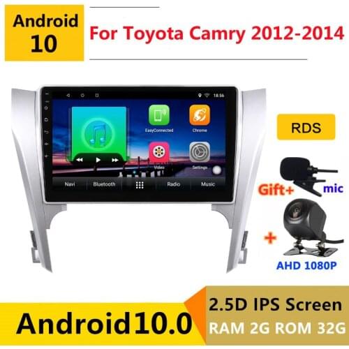 10 inch Android 10 Car DVD Multimedia Player GPS For Toyota Camry 7 XV 50 20112012 2013 2014 audio auto radio stereo navigation