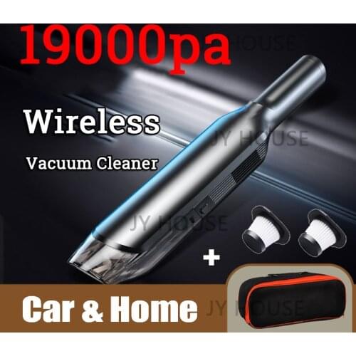 NEW 19000Pa Handheld Wireless Vacuum Powerful Cyclone Suction Rechargeable Car Vacuum Cleaner Air Dust Wet/Dry Auto Car Home Pet