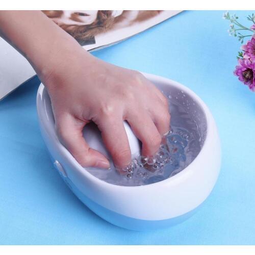 Electric DIY Nail Art Soak Bowl Bubble Vibration Hand Wash Nail Gel Polish Remover Nail SPA Manicure Tool Nails Remover Tools