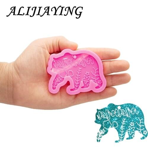 Bear mold Making for Mother Gift. Mothers Day silicone Resin Mold , DIY Epoxy Resin Silicone Molds, Resin Crafting Mould DY0967