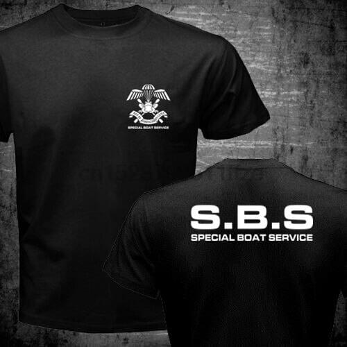 New Sbs Special Boat Service United Kingdom Special Forces Navy Army Sas T-Shir Short Sleeve O-Neck Tops Tee Hip Hop T Shirts